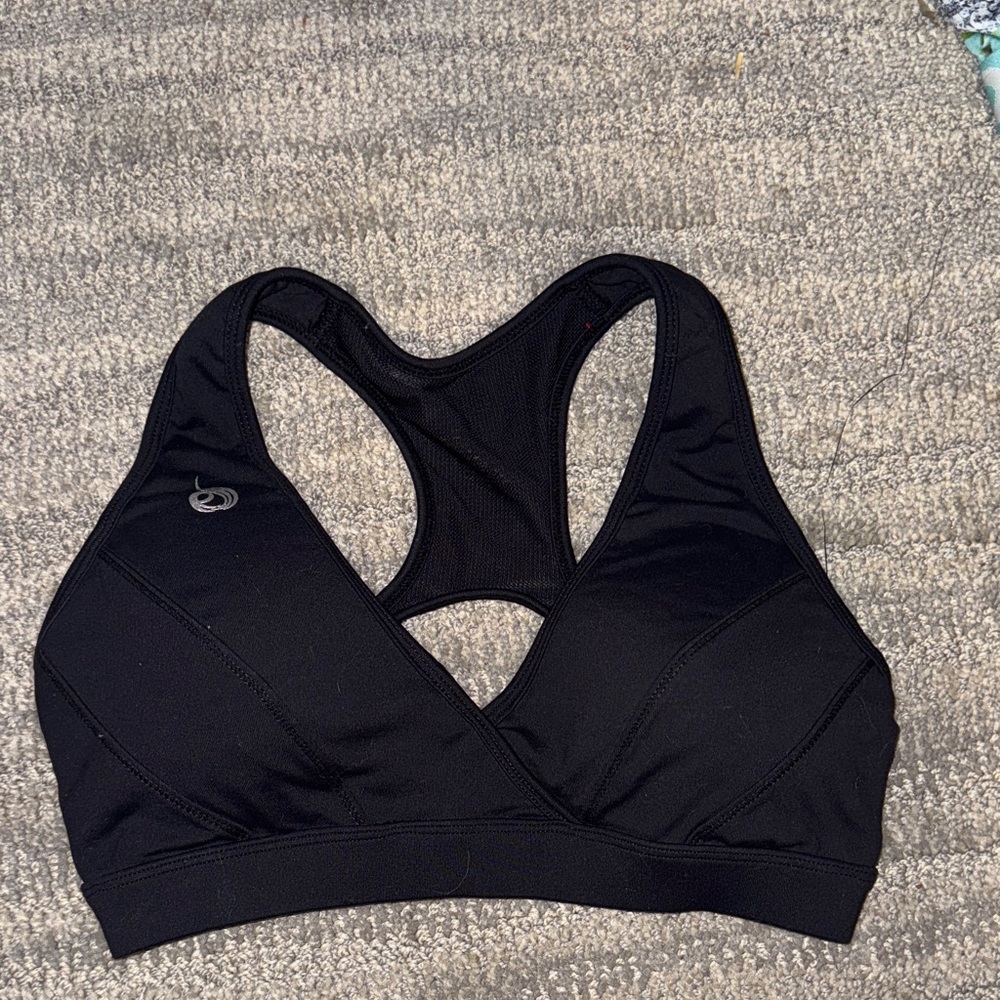 Women's Black Sports Bralette - Performance Support